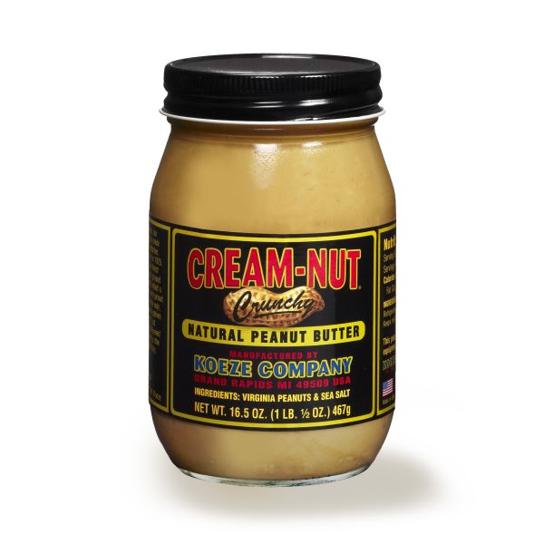 Cream Nut Crunchy Peanut Butter - 16.5 oz jar