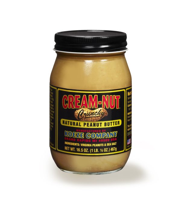 Cream Nut Crunchy Peanut Butter - 16.5 oz jar
