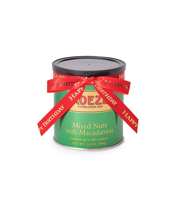 Mixed Nuts with Macadamias - 14 oz. Happy Birthday