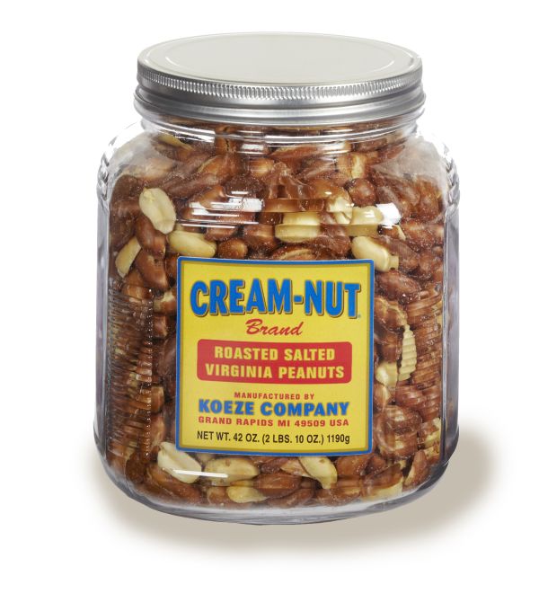 Red Skinned Virginia Peanuts -  42 oz. Jar 