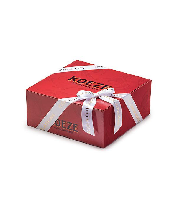 Cashew & Milk Chocolate Red Executive Box - Congratulations