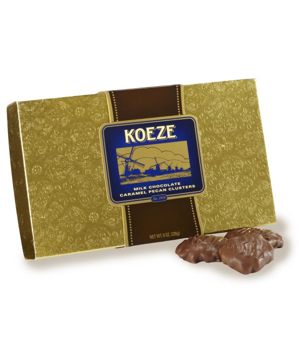 Milk Chocolate Pecan Clusters - 8 oz. Box 