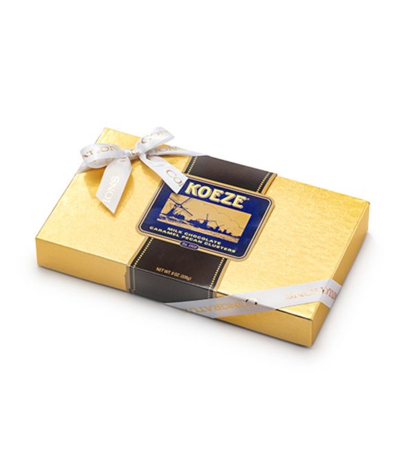 Milk Chocolate Pecan Turtles - 8 oz. Box - Congratulations Ribbon