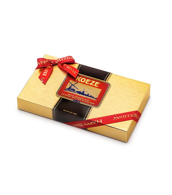 Milk Chocolate Peanut Butter Pecan Turtles - 8 oz. Happy Birthday