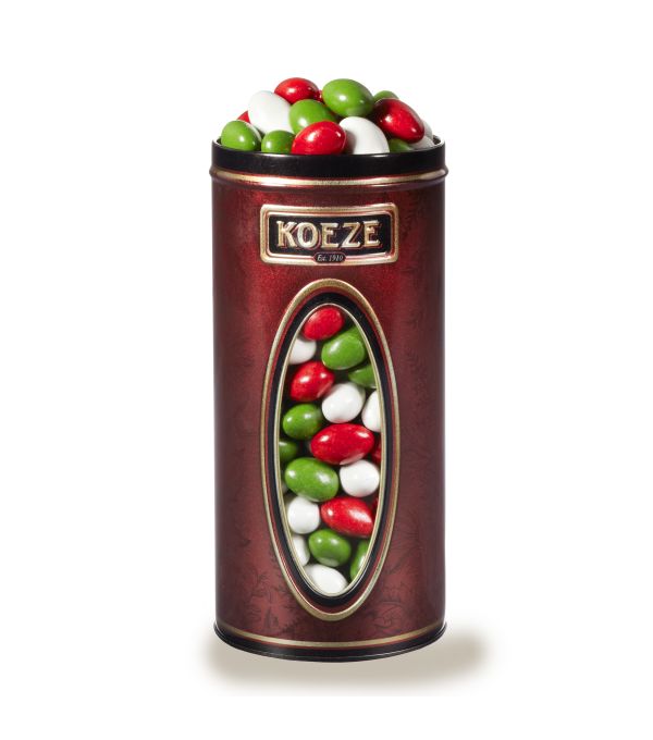 Christmas Chocolate Jordan Almonds - 35 oz. Tin